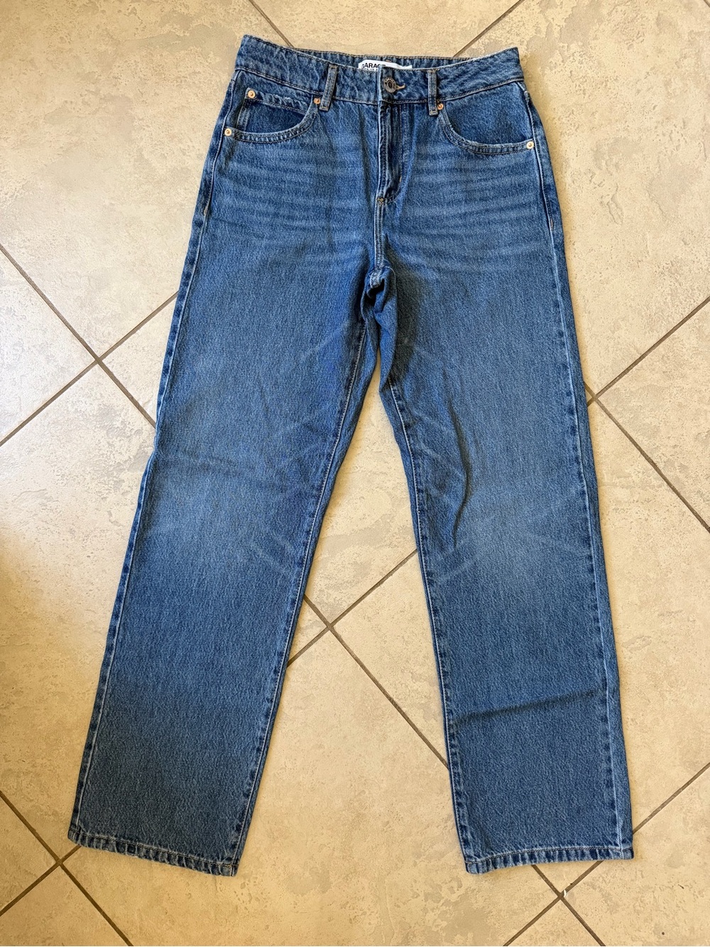 Garage Women's Slouchy Jeans in Blue Wash